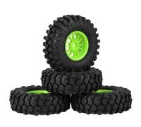 XAQRYQO Pneumatici per Auto RC per SCX10 RC Telecontrollo Modello di Pneumatico per Auto Simulato Ghiaia Pneumatici da 1.9 "Pneumatici 108mm Ruota 12mm Mozzo Esagonale(G)