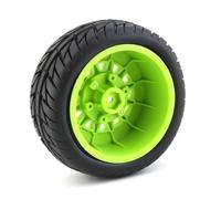 XAQRYQO Pneumatici per Auto RC per Slash per Arrma per SENTON per VKAR RC Auto 4 Pezzi 113 Mm 1/8 1/10 Pneumatico per Camion A Breve Distanza con 12 14 17 Esagonale(Green)