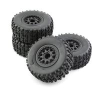 XAQRYQO Pneumatici per Auto RC per Traxxas per Slash per Arrma per SENTON per VKAR 10SC per HPI 4 Pezzi 112 Mm 1/10 Pneumatici per Camion A Breve Corso Ruota con