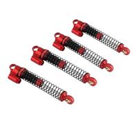 XAQRYQO RC Ammortizzatori per Axial SCX24 AX24 4 Pezzi 53 Mm Metallo Ammortizzatore Ad Olio Accessori di Ricambio 1/24 RC Crawler Auto Parti Aggiornamento(Red)