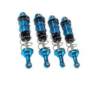 XAQRYQO RC Ammortizzatori per MJX 16207 16208 16209 16210 H16 H16BM 1/16 RC Auto Aggiornamenti Parti 4 Pezzi in Lega di Alluminio Anteriore Posteriore Ammortizzatore Ad Olio(Blue)