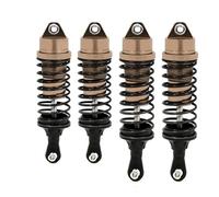 XAQRYQO RC Ammortizzatori per Traxxas per Slash 4X4 727 1/10 RC Modello di Auto Ammortizzatore Posteriore Parte RC Auto Ammortizzatori Anteriore Posteriore Parti di Ricambio(Brown)