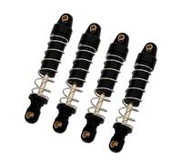 XAQRYQO RC Ammortizzatori per TRX-4M 1/18 Arrampicata Modello di Auto. Confezione da 4 Ammortizzatori in Metallo Che Possono Essere Riempiti con Accessori Aggiornamento 'Olio(Black)