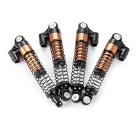 XAQRYQO RC Ammortizzatori per TRX-4M per Defender 1/18 RC Crawler Parti di Aggiornamento per Auto 4 Pezzi Ammortizzatore in Metallo 62mm Ammortizzatore Anteriore Posteriore(Brown)