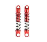 XAQRYQO RC Ammortizzatori per WPL D12 RC Model Car 1 Set Ammortizzatore in Metallo Assale Posteriore per Ammortizzatore A Molla per Parti del Sedile Ammortizzatori Parti Aggiornamento(Red)
