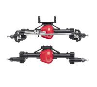 XAQRYQO RC Assale Anteriore per Axial per SCX10 I II 90046 90047 1/10 RC Rock Crawler Parti di Aggiornamento per Auto CNC Metallo Portale Anteriore E Posteriore Assale Set