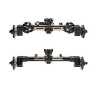 XAQRYQO RC Assale Anteriore per Axial per SCX24 per Gladiator Assale A Portale Metallo con Pesi delle Ruote Collegamento dello Sterzo 1/24 rc Car Crawler