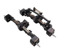 XAQRYQO RC Assale Anteriore per Axial per SCX24 per JLU per Gladiator C10 RC ASSE Anteriore E Posteriore Set di Assali A Portale per 1/24 Crawler Car Parti Aggiornamento