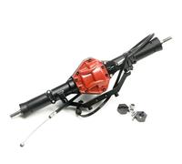 XAQRYQO RC Assale Anteriore per Axial SCX10 1/10 RC Crawler Accessori per Auto di Aggiornamento Parti Anteriori Alluminio Assale Posteriore con Blocco 4WD(Rear Axle)
