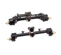 XAQRYQO RC Assale Anteriore per Axial SCX24 per Gladiator per JLU per C10 Set Completo di Assali A Portale Anteriore E Posteriore Colore Ottone per Auto Cingolata 1/24 RC