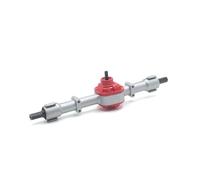 XAQRYQO RC Assale Anteriore per MN per D90 D91 D96 MN98 99S 1/12 RC Parti di Automobili Assale Posteriore Metallo Aggiornamento Ingranaggi Acciaio ASSE Assemblaggio(Silver)