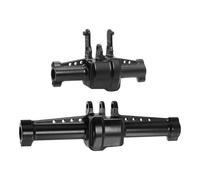 XAQRYQO RC Assale Anteriore per Traxxas per Trx4m 1/18 RC Parte Auto Aggiornamento Lega Alluminio Alloggiamento ASSE Posteriore(Black)