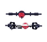 XAQRYQO RC Assale Anteriore per WPL per C14 C24 C34 C44 B14 B24 ASSE Anteriore E Posteriore Metallo 1/16 RC Auto Aggiornamenti Parti Accessori Assi Set
