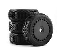 XAQRYQO RC Auto Pneumatici Ruota per ARRMA per Trxs per Redcat per Losi per Kyosho per VRX per HPI 4 Pezzi 116mm 1/8 RC off-Road per Buggy Pneumatici Ruota 17mm Esagonale(Black,B)