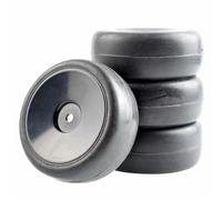 XAQRYQO RC Auto Pneumatici Ruota per HSP per HPI 1/10 RC Touring Car Slick per Pneumatici da per Corsa E Set di Ruote Aggiorna Sostituisci Gli Accessori(Black)