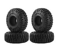 XAQRYQO Ruote e Pneumatici rc per Axial per SCX24 AX24 per Traxxas 1/18 1/24 RC Crawler Car Parts 4 Pezzi 60 Mm 1.0" Pneumatico Gomma Morbida per Tutti I Terreni