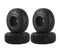 XAQRYQO Ruote e Pneumatici rc per Axial per SCX24 AX24 per Traxxas 1/18 1/24 RC Crawler Car Parts 4 Pezzi 60 Mm 1.0" Pneumatico Gomma Morbida per Tutti I Terreni