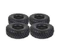 XAQRYQO Ruote e Pneumatici rc per SCX10 per TRX4 per Capra TF2 HB 1/10 Ricambi per Auto RC Crawler 4 Pneumatici in Gomma da 115 Mm (1,9") con Inserto in Schiuma