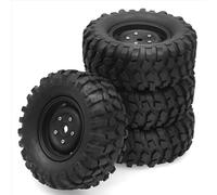 XAQRYQO Ruote e Pneumatici rc per Traxxas per TRX4 D90 per Axial per SCX10 II III per Redcat 1/10 Ricambi per Auto RC Crawler 4 Cerchi Beadlock da 95 Mm 1.9"