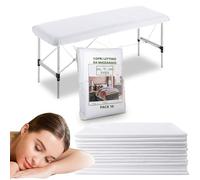 Xara Copri lettino da massaggio regolabile 95x220 cm Pack 10 – Usa e getta, traspirabile, riciclabile