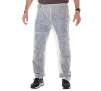 XARA Pantaloni Protettivi Monouso in TNT 30 g - Taglia XL - 115x65 cm - Pack 10 - Ipoallergenici e Traspiranti - 100% Riciclabili - Colore Bianco