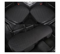 XARNUH Cuscino Per Auto Senza Schienale Quattro Stagioni Set Universale Da Tre Pezzi Coprisedili Anteriori(Black)