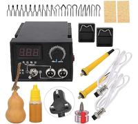 XARONF Kit for la combustione del Legno Set di Macchine for pirografia Professionale a Doppia Penna con 20 Punte for pirografia Portapenne a Zucca Piccola Cacciavite in Spugna