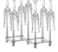 Xasbseulk Adjustable Cup Drying Rack - Versatile PP Material Draining Holder For Kitchen Countertops, Fits Various Cup Sizes, Keeps Cups Organized And Dry, Easy To Clean, Non-Slip Design, Glasses, M