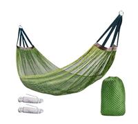 Xasbseulk Amaca da esterno in tessuto di tela spessa e resistente con nodi in metallo con barre di espansione, letto a dondolo pesante per cortile, campeggio, patio, materiale traspirante con borsa