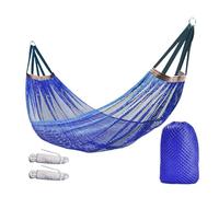 Xasbseulk Amaca da esterno in tessuto di tela spessa e resistente con nodi in metallo con barre di espansione, letto a dondolo pesante per cortile, campeggio, patio, materiale traspirante con borsa