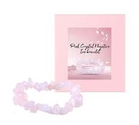 Xasbseulk Bracciale di Rosa,Bracciale per Ragazze - Bracciale elastico rosa Bracciale con perline, per gioielli curativi naturali, braccialetti spirituali per donne fortunate per mani