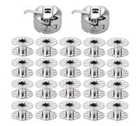 Xasbseulk Capsule per macchine da cucire, set di capsule per bobine in metallo, 20 pezzi, ricambi per macchine da cucire, per sarti designer esperti, principianti, donne, uomini, nonna madre