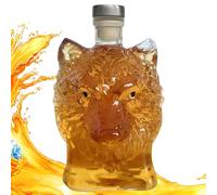 Xasbseulk Decanter in , 350 ml, a forma di testa di lupo, contenitore artistico per liquori per armadietto, casa, bar, cocktail, , matrimonio
