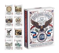 Xasbseulk di 52 Carte Giocoso e Nomade per I Souvenir | Carte da gioco Patriottiche per serate per intrattenimento all'aperto, matrimoni, feste, tra uomini, donne, adolescenti