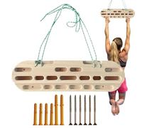 Xasbseulk Finger Board Rock Climbing, Hangboard in Legno per Arrampicata su Roccia, Finger Board Arrampicata su Roccia, tavola Portatile per Costruire la del Nucleo, Appendere Pratica