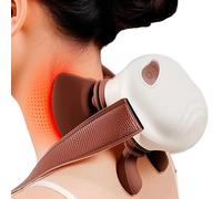 Xasbseulk Massaggiatore per collo con calore, strumento per massaggio termico, massaggiatore elettrico portatile per spalle, per uomini, donne, papà, madre, casa, ufficio, palestra, lavoro, viaggi