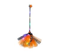 Xasbseulk Scopa da strega per costume - LED che si adatta per cosplay, accessorio da strega per decorazione di Halloween, per adolescenti, studenti, donne, ragazze, adulti, casa infestata