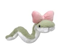 Xasbseulk Serpente farcito - Peluche verde da 40 cm | Simpatico ornamento serpente | Anno del regalo: morbido peluche, piccola decorazione creativa, regalo eccentrico, nuovo ricordo lunare