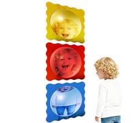 Xasbseulk Specchio decorativo a bolle 3 pezzi, decorazione angolare giocoso