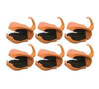 Xasbseulk Supporto per canna da pesca con clip, 6 pezzi, riutilizzabile, per diverse tecniche di pesca in acqua dolce e salata