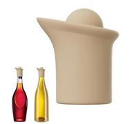 Xasbseulk Tappo e versatore per bottiglia di vino, riutilizzabile, con beccuccio, in silicone, per champagne, aceto, bevande, olio d'oliva, birra