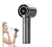 Xasbseulk Ventilatore elettrico portatile, ricaricabile, con display digitale, per donne, adolescenti, ragazze, giovani, uomini, , ragazzi