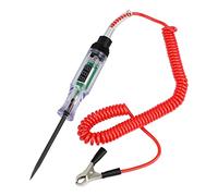 XASTRO Tester del Circuito del Cavo del Fusibile con display a LED, cavi a molla e clip a coccodrillo,DC 6V 12V 24V Tester di tensione con strumento penna Per testare i circuiti automobilistici