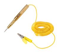 Xastro Tester di tensione auto con clip alligatore, filo elastico, lampadina LED, DC 6V/12V/24V, applicato al rilevamento del circuito di automobili, camion, motocicli