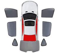 XATHKJOE Tendine Parasole per Auto, per Seat Ateca I 2020 2021 2022 2023 2024 Tendine Parasole Finestrino Laterale Auto,Parasole Dell'Auto Block Raggi UV Anti-Zanzara E,7Pcs-wholecar