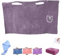 XAUXKERE Wearable After Shower Wrap For Women, 2-Button Design Four Seasons Bathrobe Skirt, Absorbent Bathing Skirt For Sauna Spa Shower, Bath Towels, Suitable For Home, Swimming, Beach-grey