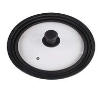 Xavax 00111545 Coperchio per pentole, esmalte, Nero, Trasparente, 20 cm