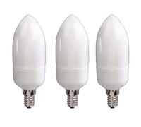 Xavax 00112008 Lampadina a risparmio energetico a candela 5 W E14, set da 3