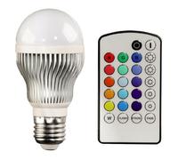 Xavax 00112069 Lampadina a LED forma standard E27 5 W con telecomando, Colore Multicolore
