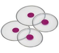 Xavax 4 Coperchi per Vasetti Silicone 20cm 24cm Pentola Padella Vetro Ciotola